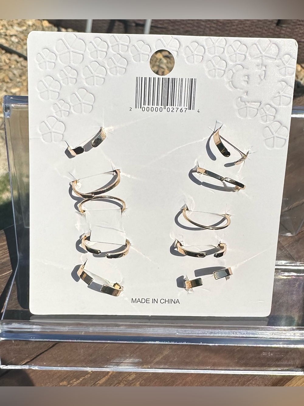 *BUY NOW* Crystal Collection Gold Tone Adjustable/Stackable Rings - Picture 3 of 6